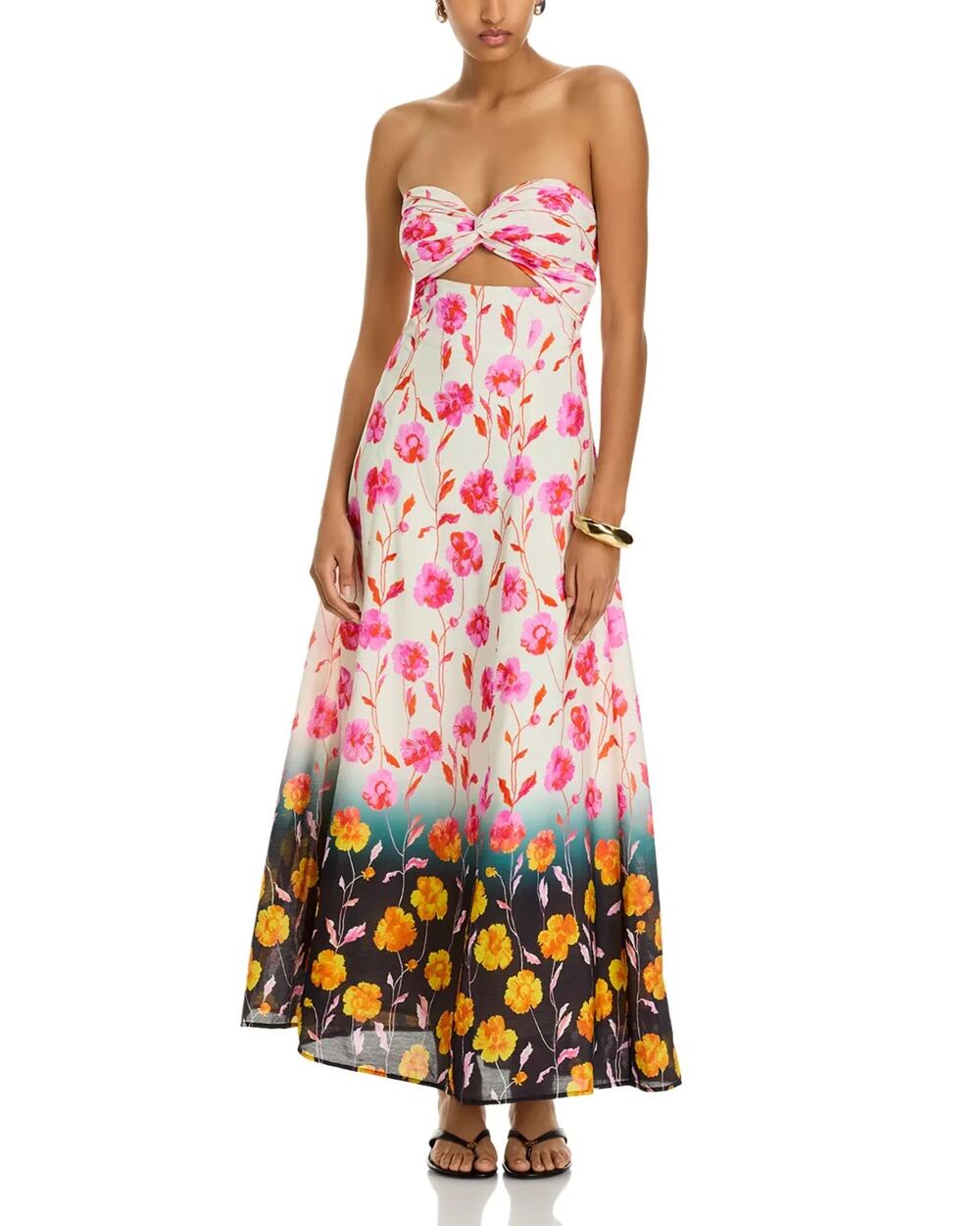 Essentiel Antwerp Strapless Maxi Dress multi Size 38 (8 US) 3485